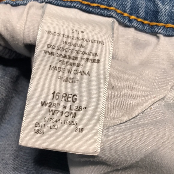 Levi’s 511 Slim Jeans - Picture 7 of 9